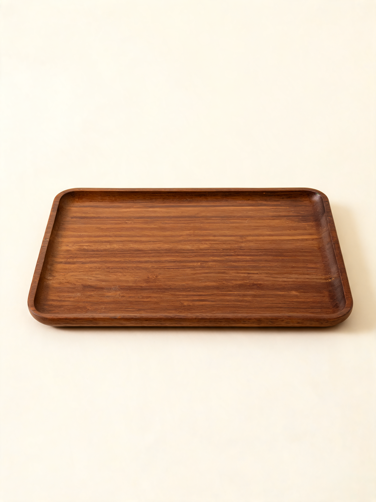 Acacia Wood Tea Tray in warm tea brown Chinese acacia wood