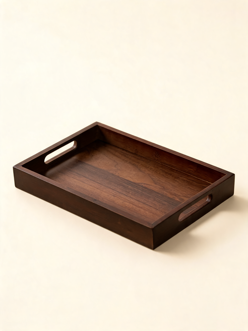 Bamboo Serving Tray handcrafted from natural untreated bamboo