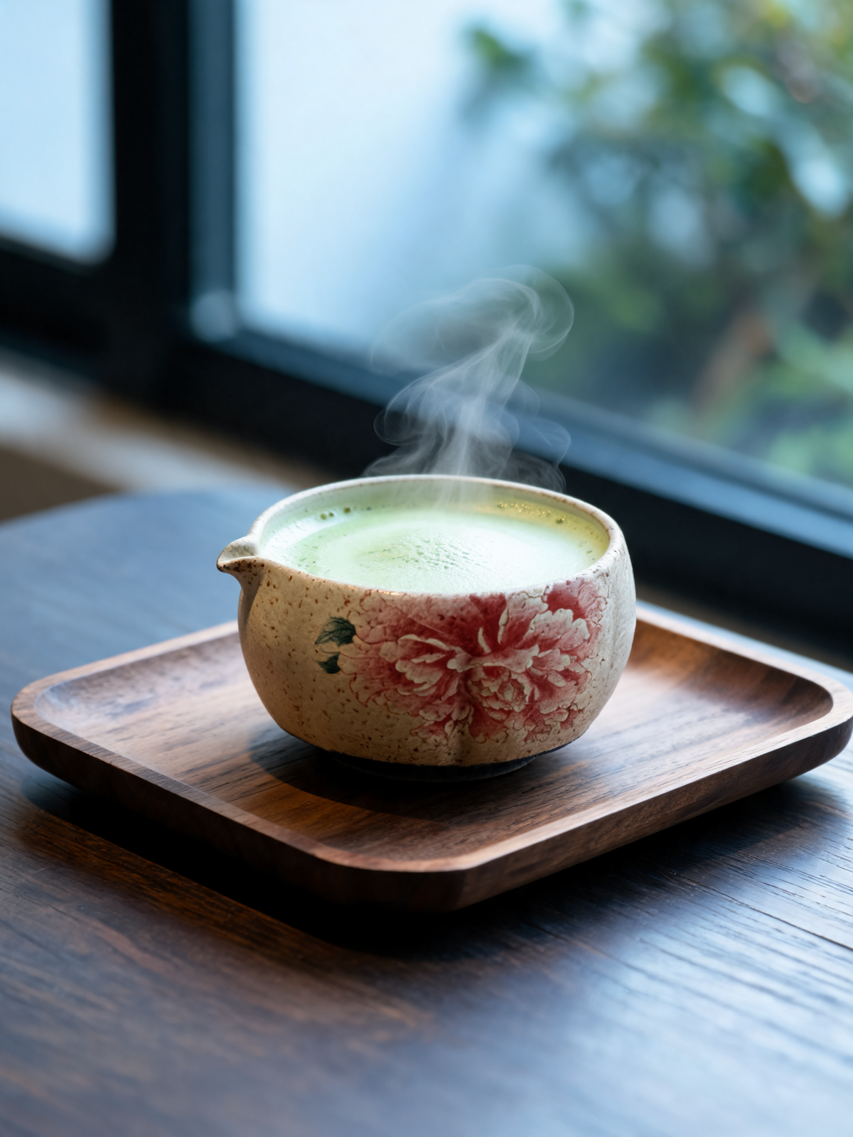 Botan Matcha Set 100 prong bamboo whisk and bamboo scoop