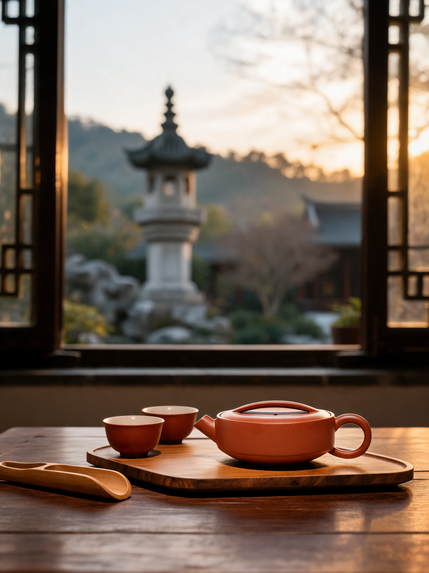 Detail of the wide opening on the Hanwa teapot
