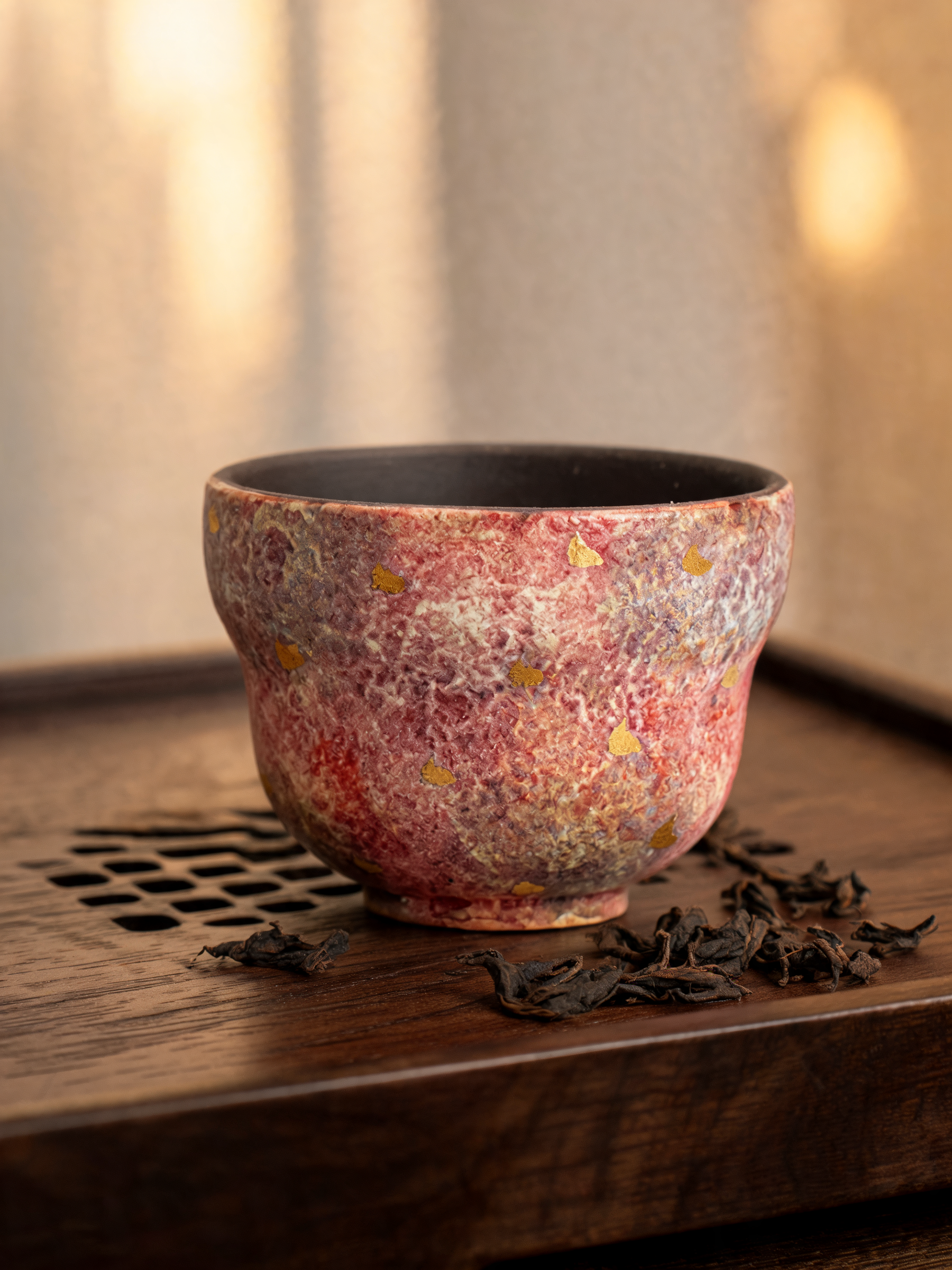 Kiln-Fire Mineral Gourd Cup