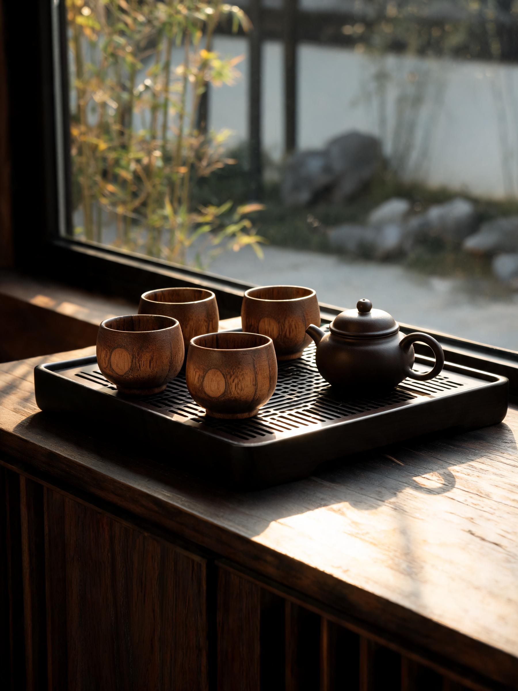 Jujube Wood Petite Tea Cup