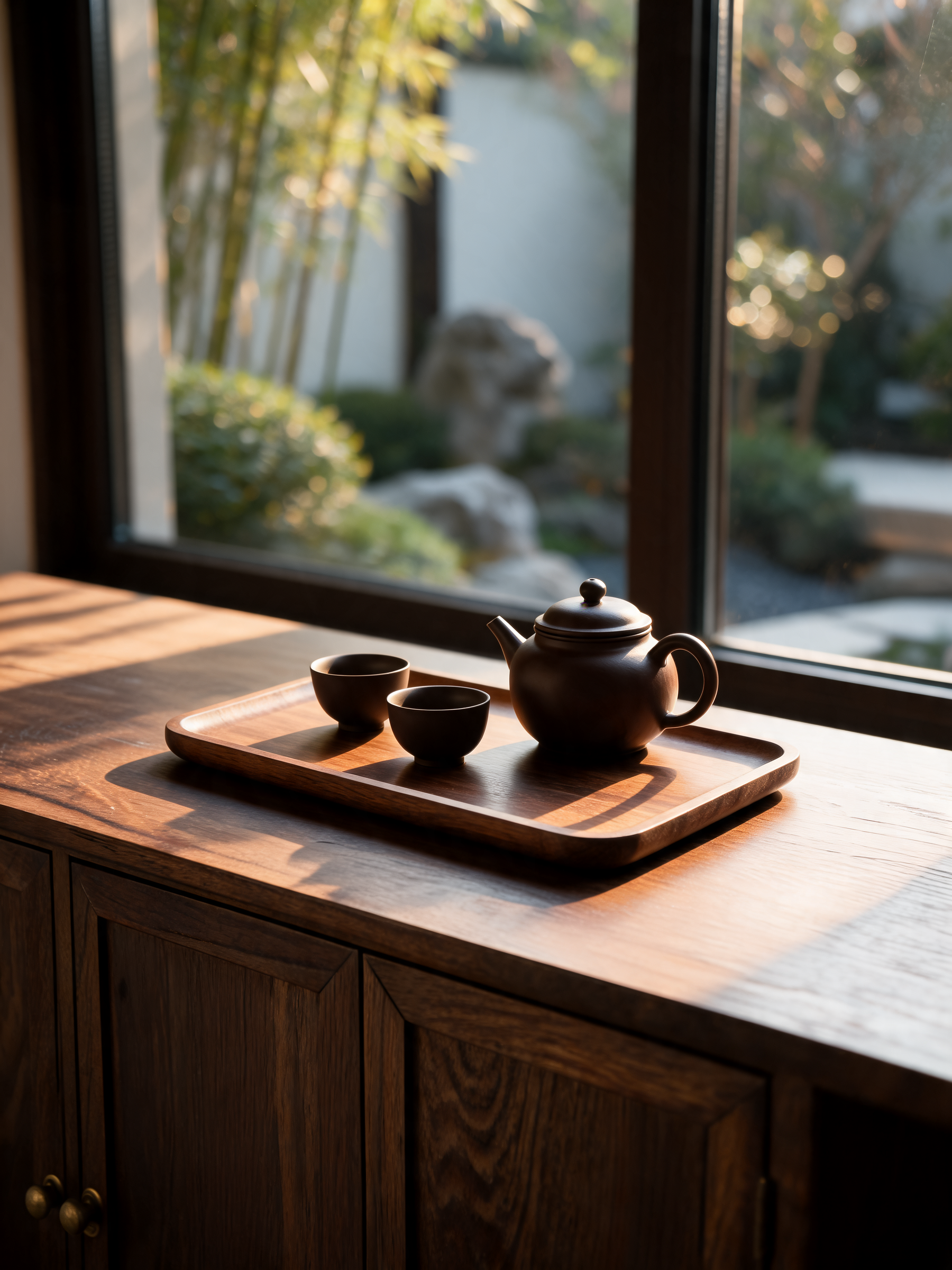 Acacia Wood Tea Tray