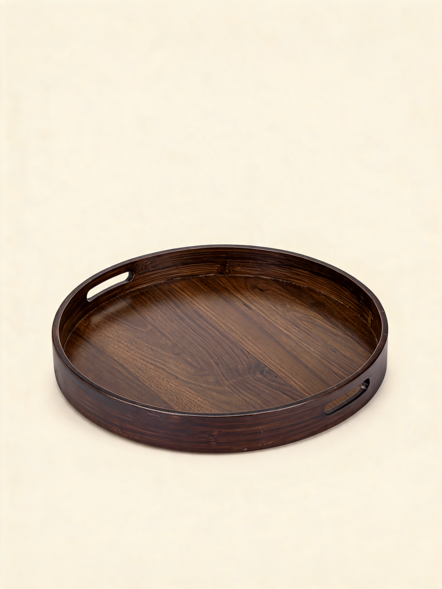Natural Bamboo Round Tray