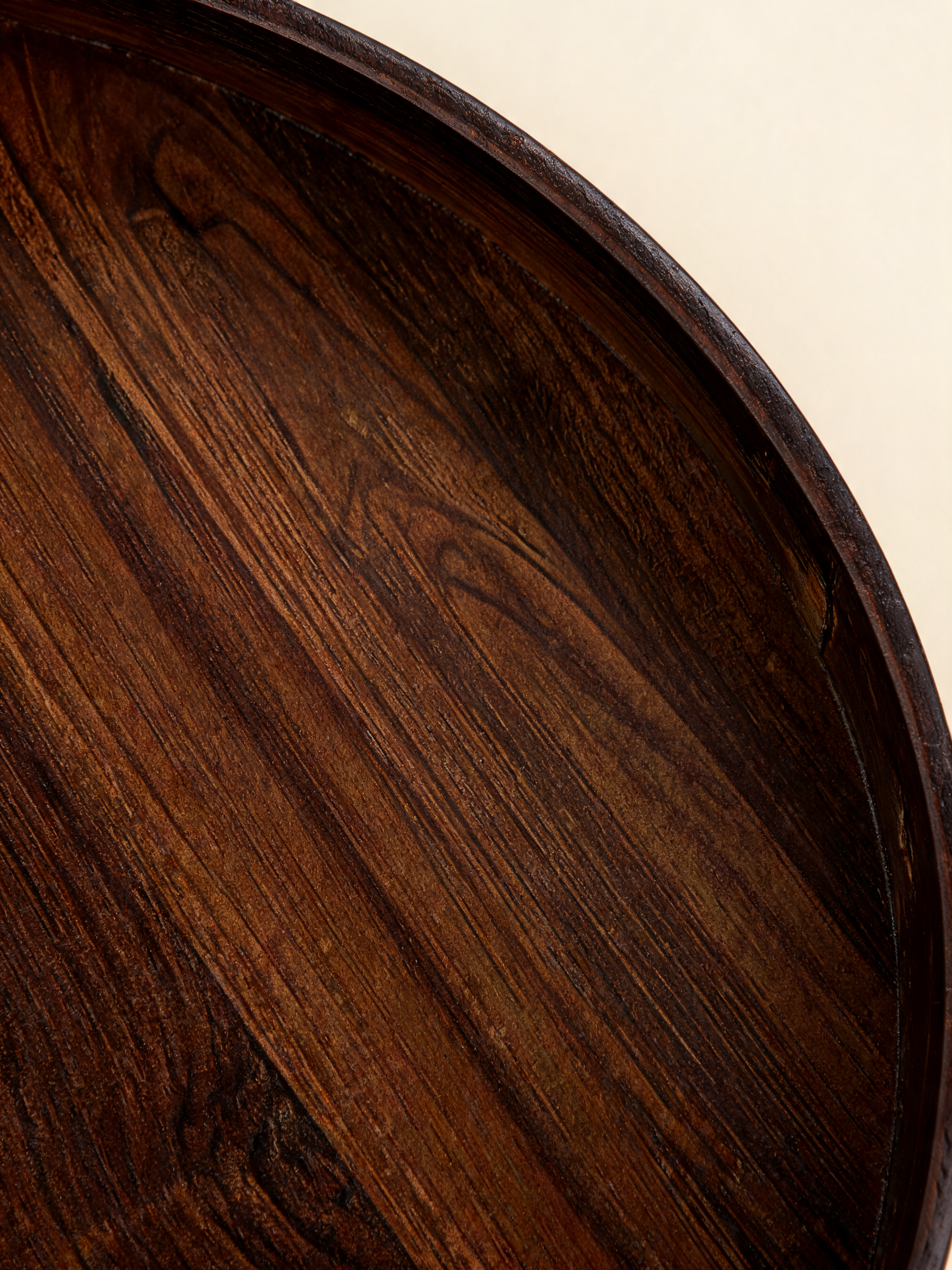Natural Bamboo Round Tray