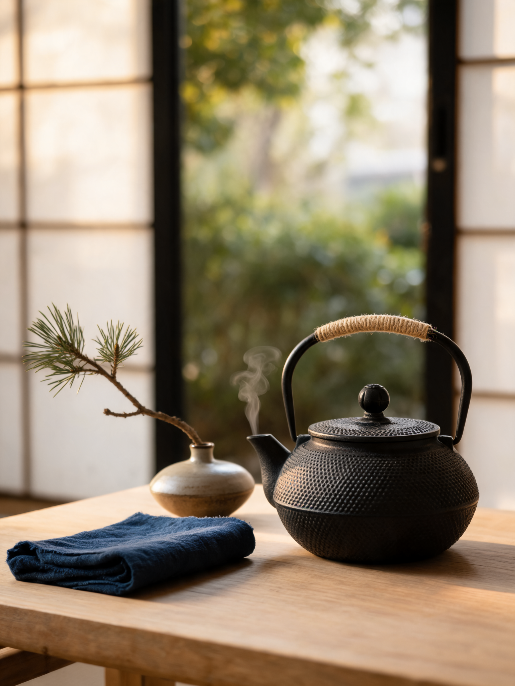 Arare Cast Iron Tea Pot