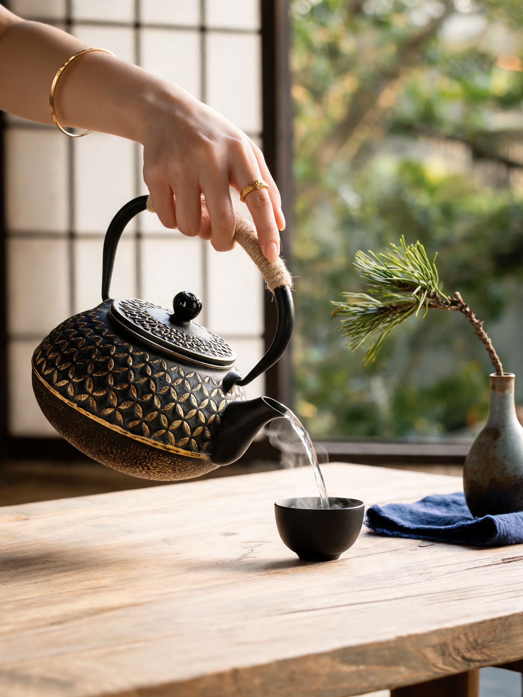Yotsuba Cast Iron Tea Pot