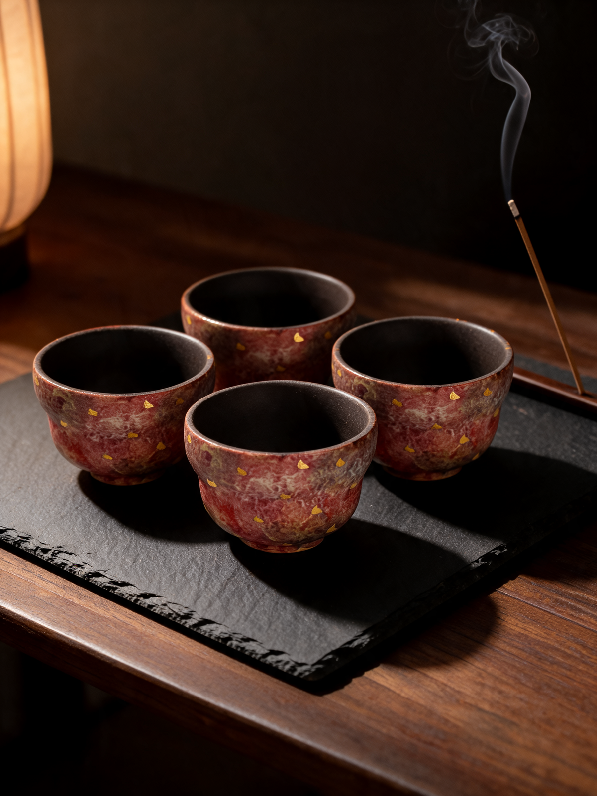 Kiln-Fire Mineral Gourd Cup one of a kind wood fired surface