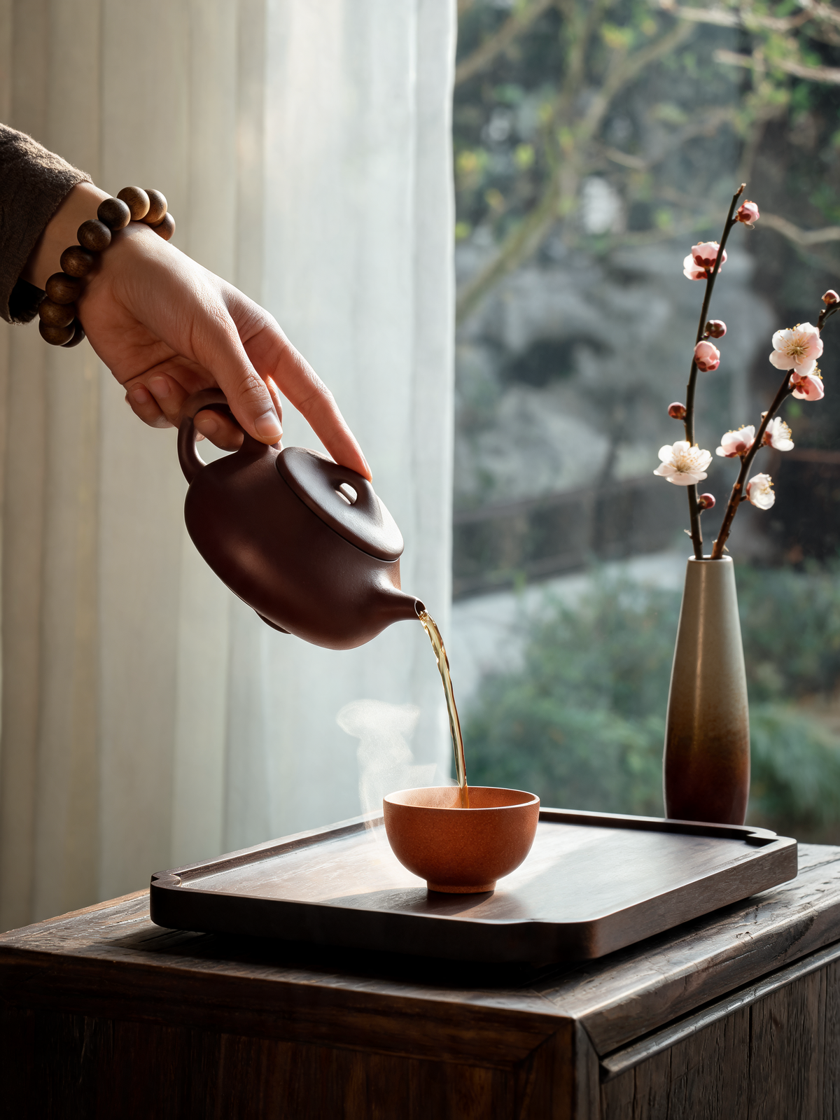 Shi Piao Teapot bridge knob lid and loop handle