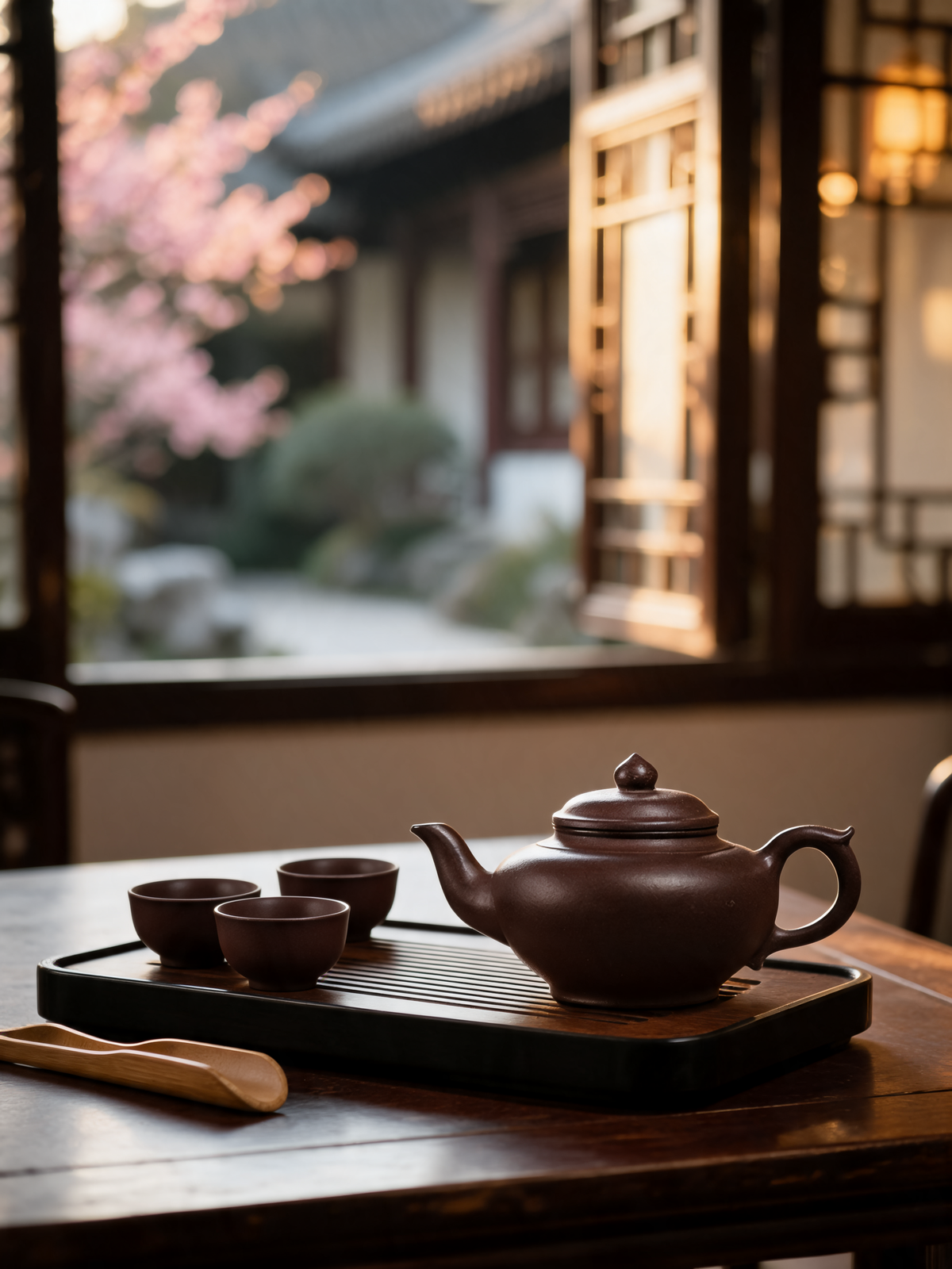 Xiaoying teapot lid and handle detail