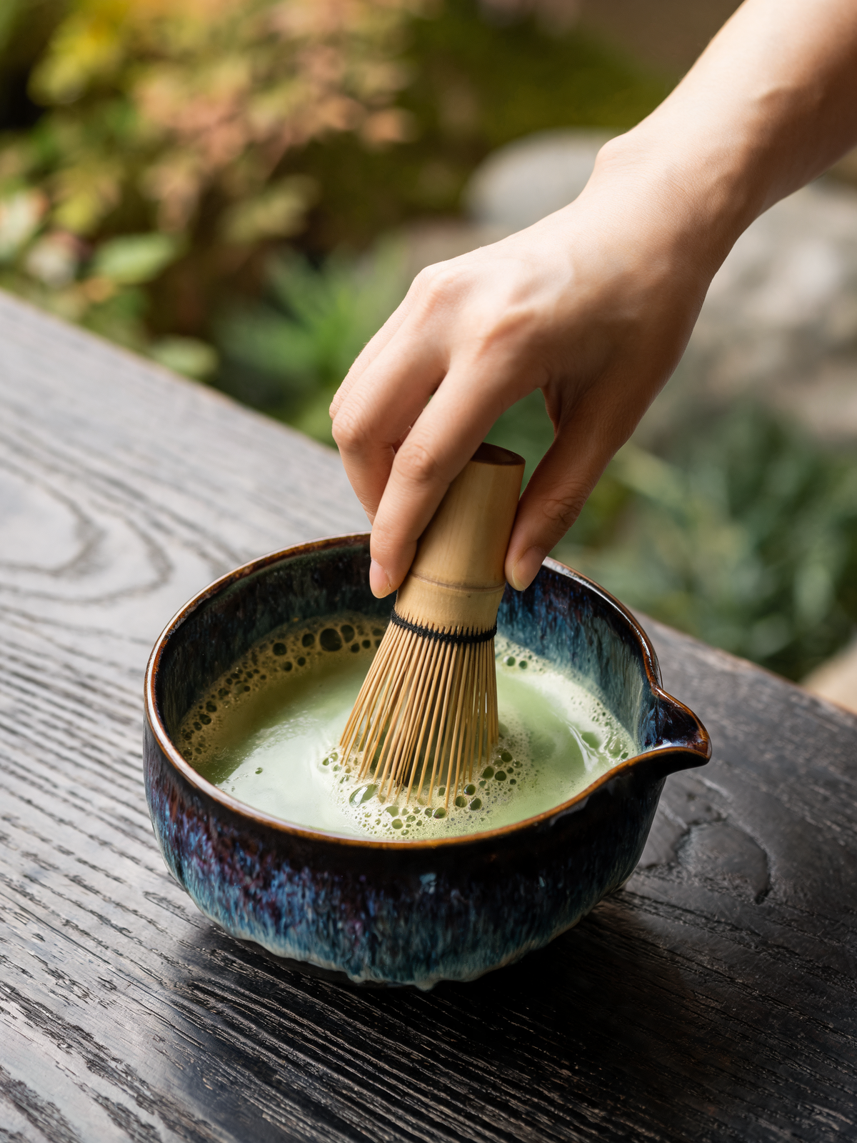 Yaobian Matcha Set matcha bowl with integrated pouring spout