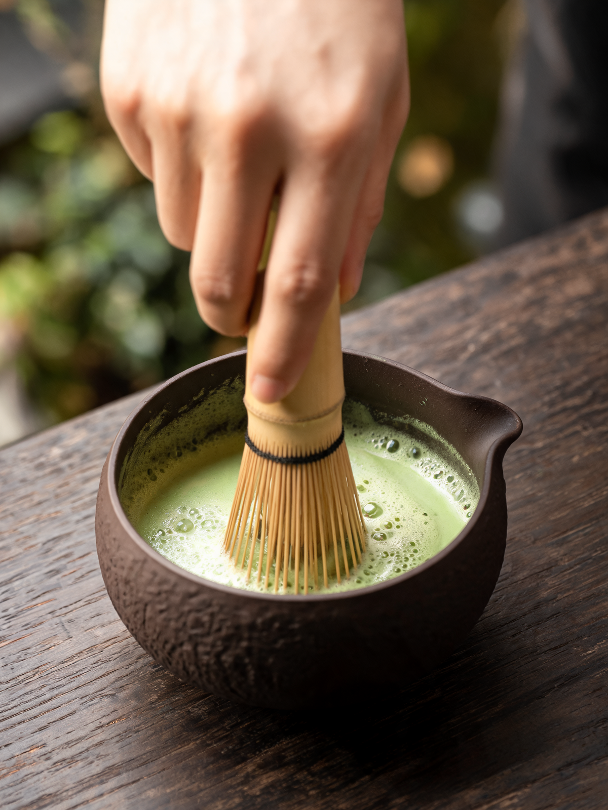 Zisha Matcha Set matcha bowl with integrated pouring spout
